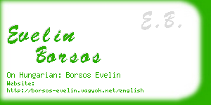 evelin borsos business card